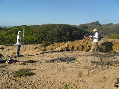 Trabalhos de arqueologia no Cabo Espichel